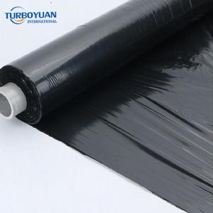 200 micron black pe polyethylene plastic film polythene poly roll for construction