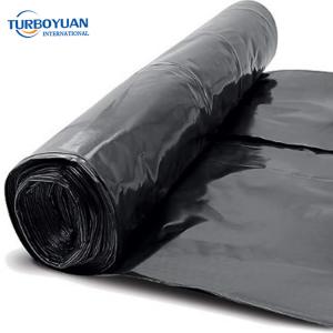 200 micron black plastic sheet radone vapor barrier film for construction 