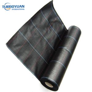 Black plastic weed barrier mat mesh for agriculture