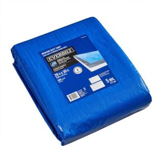 Blue PE tarp UV treated plastic poly tarpaulin sheet