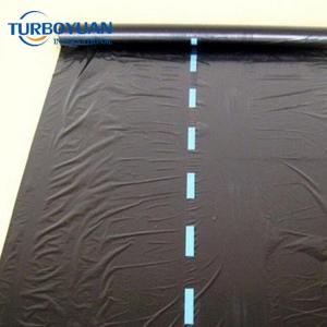 China black plastic mulching ground covering mulch film with holes for flowers