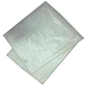 Clear mesh tarp reinforced leno greenhouse film