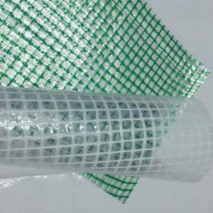 Clear waterproof reinforced tarpaulin hdpe leno mesh tarps cover for insulation