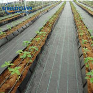 Erosion control woven weed cloth for agriculture 