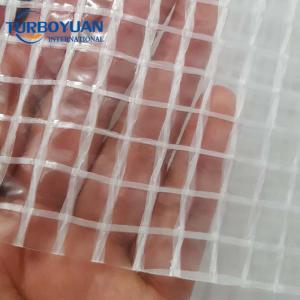 Green house PE mesh tarpaulin transparent leno tarp sheet 