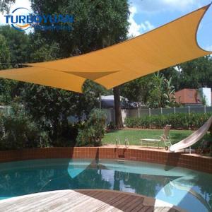 Patio knitted sun shade cover mesh fabric for swimming pool