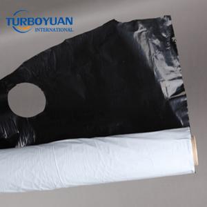 Perforated mulching plastic pe film white on black embossed mulch film 
