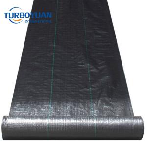 Plastic mulch weed control fabric mat for strawberry