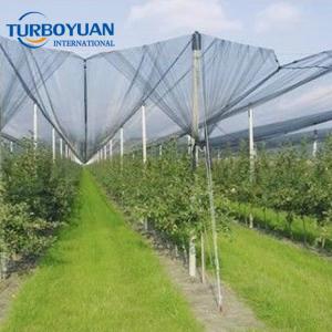 Polyethylene hail protection screen nets for orchards trees