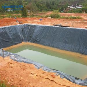 Pond pool reinforced woven fabric HDPE geomembrane liner film for reservoir