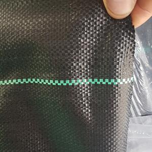 Recycled anti grass cloth black pp woven fabric ground cover for greenhouse