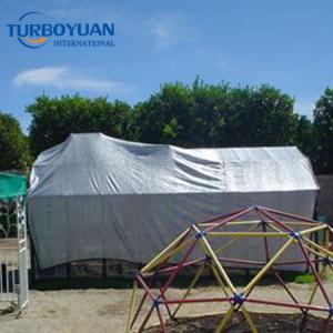 Reflective silver aluminum shade screen for greenhouse