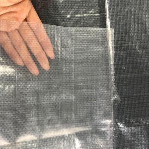 Reinforced woven plastic film greenhouse covering clear pe tarp