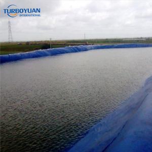 Reservoir woven reinforced polyethylene plastic liner in ponds