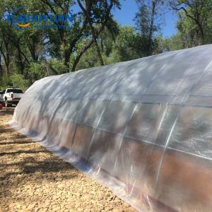 Strong reinforced fabric tarpaulin transparent poly greenhouse cover woven film