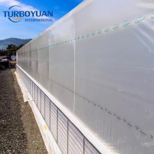 Super strength clear hdpe woven fabric poultry cover greenhouse plastic film