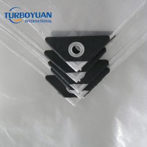 Super strength uv transparent cherry tarpaulin rain cover with eyelets