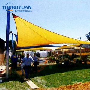 Swimming pool windsurfing yellow sun shade sail mesh with cheap price