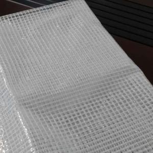 Transparent PE leno tarpaulin hdpe mesh tarp for lamination