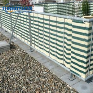 White and green balcony protection fence screen net