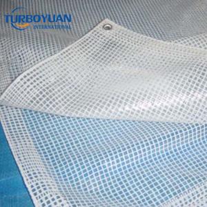 White hdpe net tarp cover scaffold mesh tarpaulin for construction 