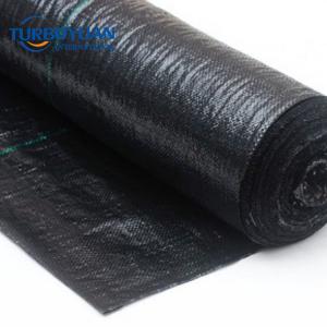 Woven pp rubber weed control mat under gravel