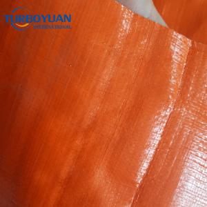 orange pe tarp cover with laminated plastic tarpaulin ground cover sheet